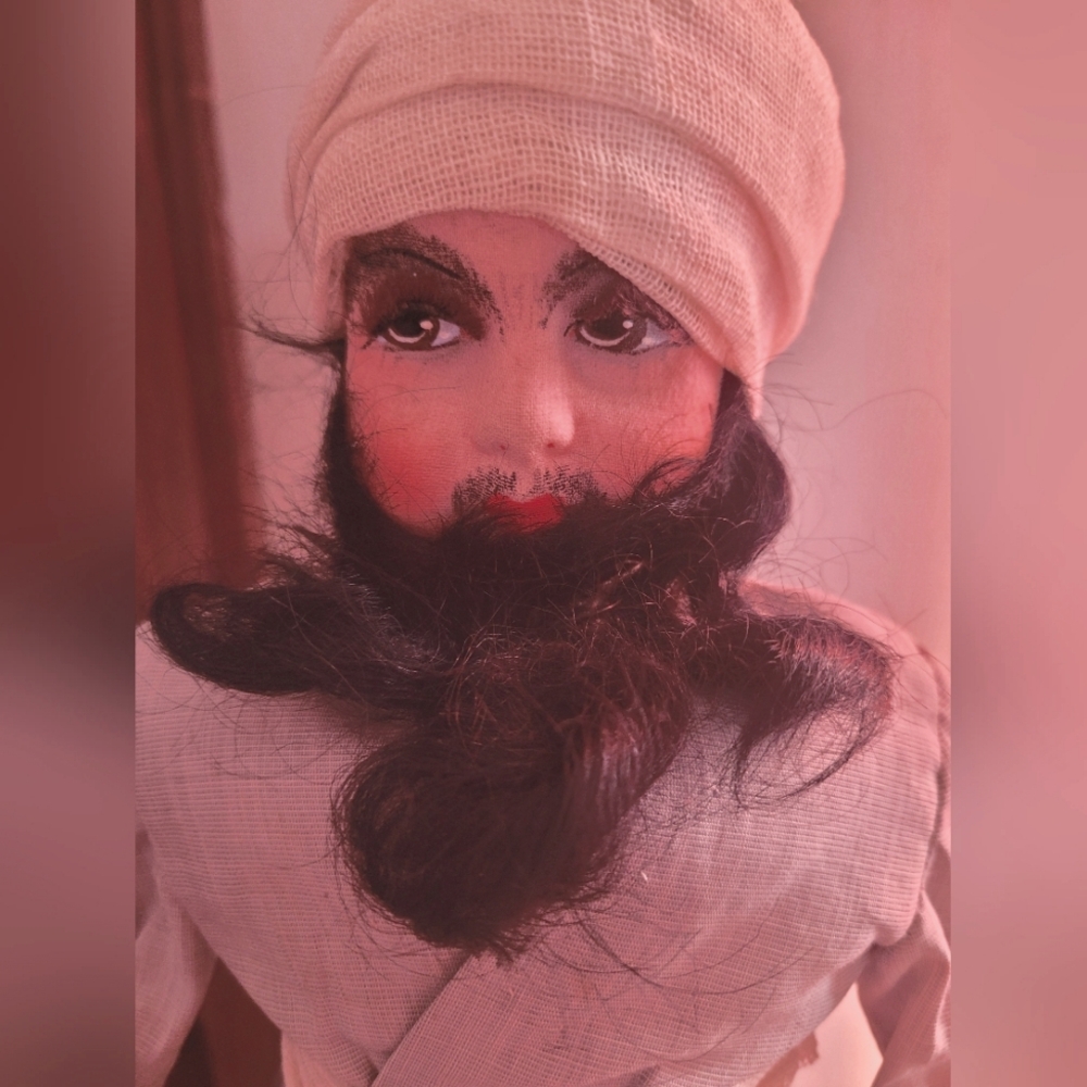 1930s cloth lenci style Indian Sikh doll